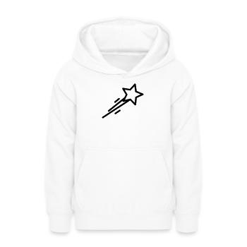 Sternschnuppe - Teenager Hoodie - Weiß - Vorne - AI Model Teenager Male dark (155cm)