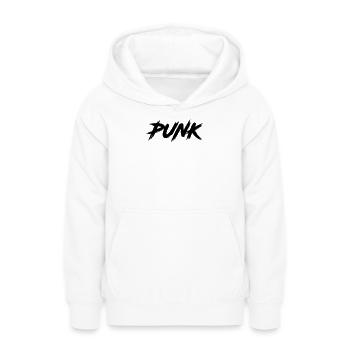 PUNK - Teen Hoodie - white - Front - AI Model Teenager Male dark (155cm)