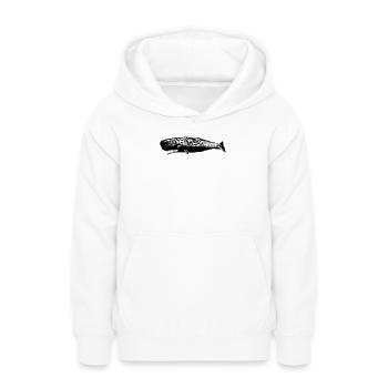 Pottwal - Teenager Hoodie - Weiß - Vorne - AI Model Teenager Male dark (155cm)
