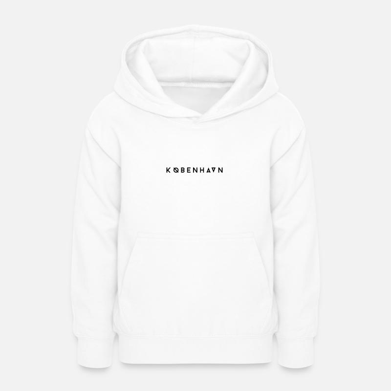 København / Copenhague - Sweat à capuche Ado - blanc