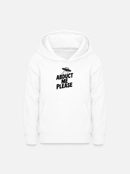 Entführe mich bitte - Teenager Hoodie - Weiß