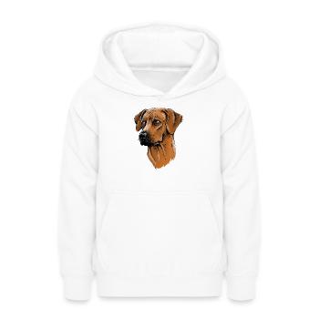 Rhodesian Ridgeback - Teenager Hoodie - Weiß - Vorne - AI Model Teenager Male dark (155cm)
