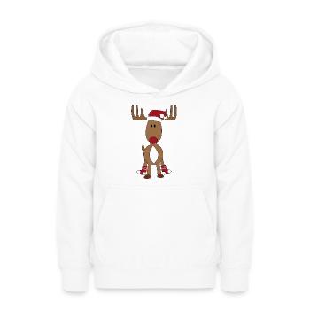 Weihnachten - Teenager Hoodie - Weiß - Vorne - AI Model Teenager Male dark (155cm)