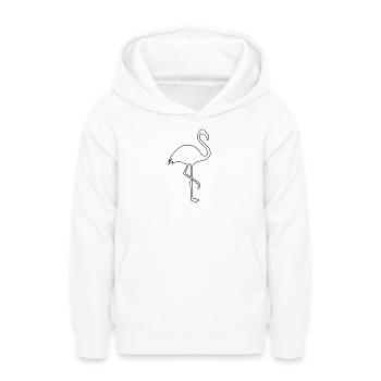 Flamingo Silhouette Sommer Sonne Strand - Teenager Hoodie - Weiß - Vorne - AI Model Teenager Male dark (155cm)