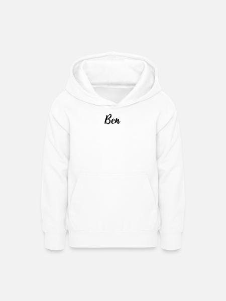 Ben - Teenager Hoodie - Weiß