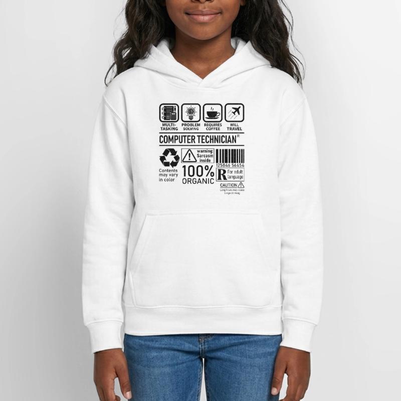 Computer Technician multi tasking problem solving Teenager Hoodie