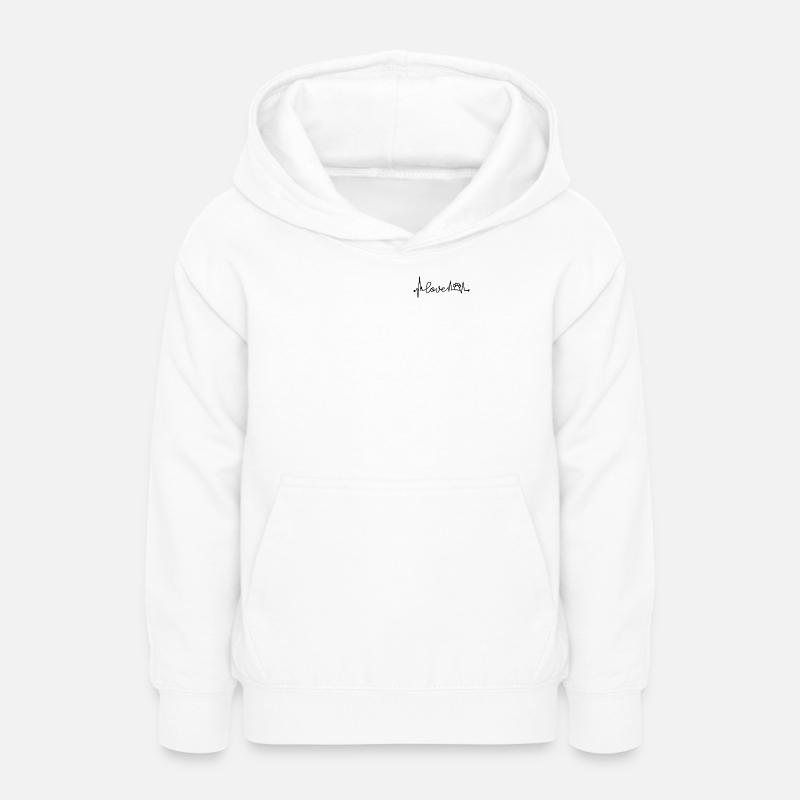 L’amour des chiens - Sweat à capuche Ado - blanc