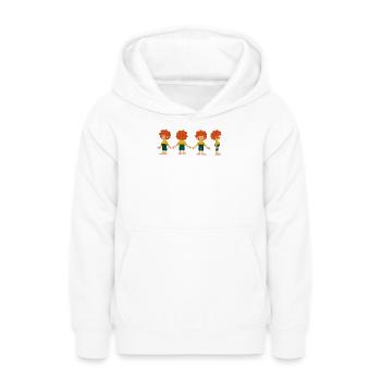Pumuckl Aus Verschiedenen Blickwinkeln - Teenager Hoodie - Weiß - Vorne - AI Model Teenager Male dark (155cm)