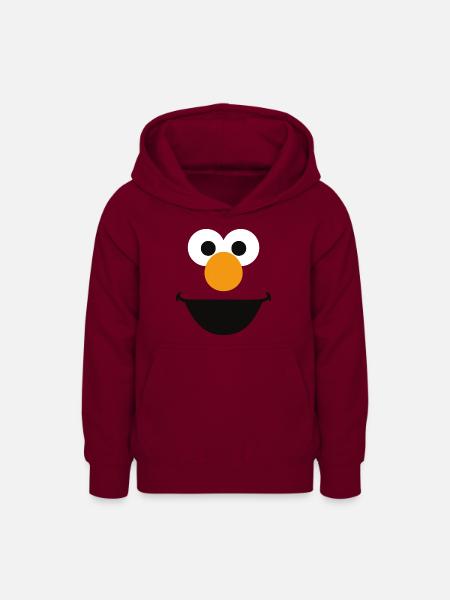 Sesamstraße Elmo Gesicht - Teenager Hoodie - Bordeaux