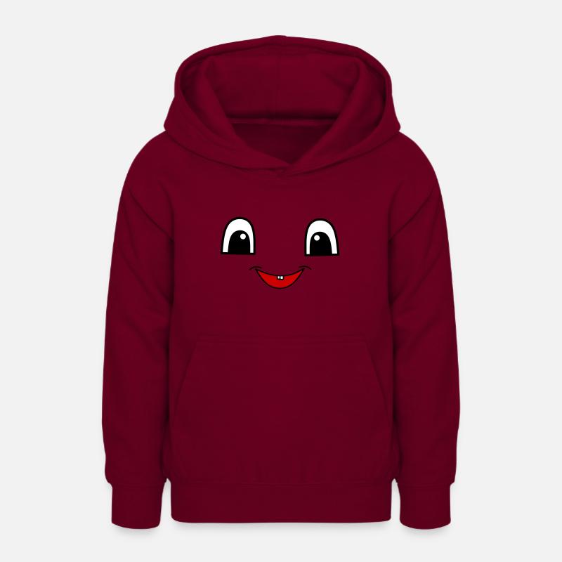 Visage mignon - Sweat à capuche Ado - bordeaux