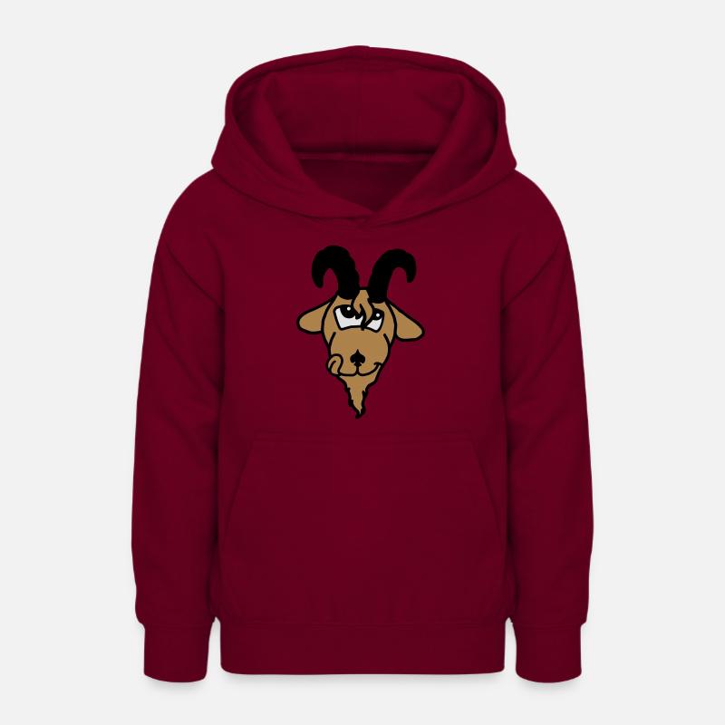 Tierkopp: Lecker-Schmecker-Schmackofatz - Sweat à capuche Ado - bordeaux