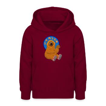 Sesamstraße Samson - Teenager Hoodie - Bordeaux - Vorne - AI Model Teenager Male light (155cm)