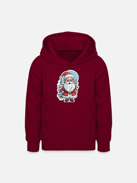 Weihnachtsmann - Teenager Hoodie - Bordeaux