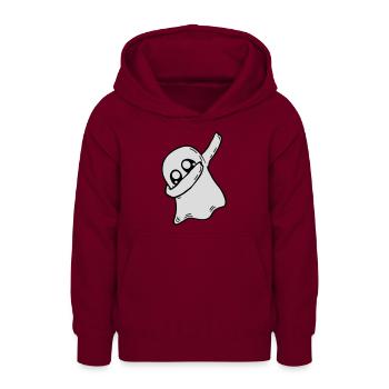 Dabbing dab dance spirit - Sweat à capuche Ado - bordeaux - Devant - AI Model Teenager Male light (155cm)