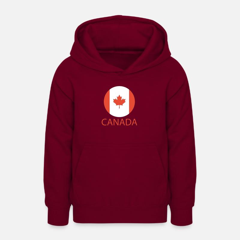 Canada - Sweat à capuche Ado - bordeaux