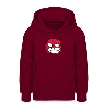boese wuetend beherrschung verloren zusammen reiss - Teenager Hoodie - Bordeaux - Vorne - AI Model Teenager Male light (155cm)