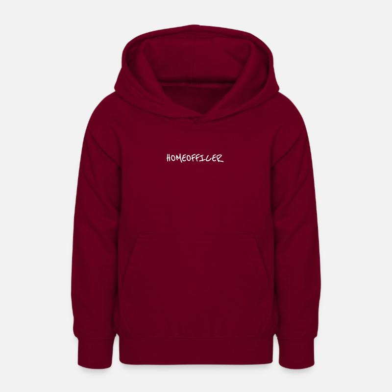 Bureau à domicile - Sweat à capuche Ado - bordeaux