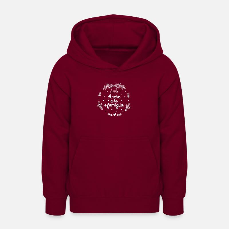 Joyeux Noël - Sweat à capuche Ado - bordeaux