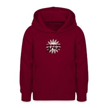 Thanks for helping me grow - Teenager Hoodie - Bordeaux - Vorne - AI Model Teenager Male light (155cm)