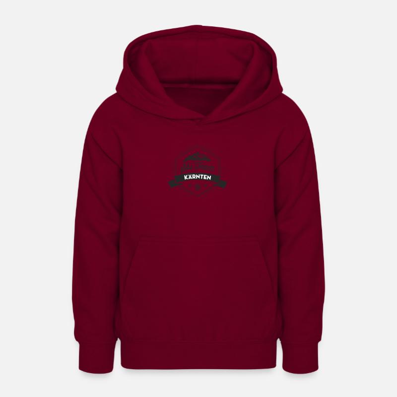 Équipe de ski Carinthie - Sweat à capuche Ado - bordeaux
