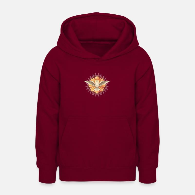 L’ Saint comme une colombe - Sweat à capuche Ado - bordeaux