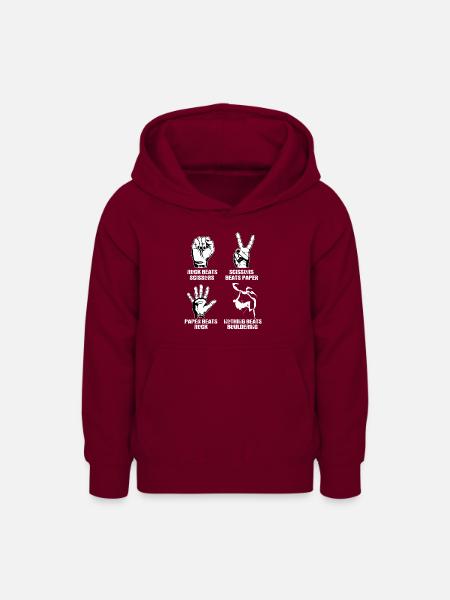 Bouldern - Teenager Hoodie - Bordeaux