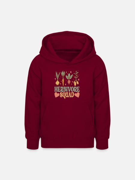 Vegan Vegetarier - Teenager Hoodie - Bordeaux