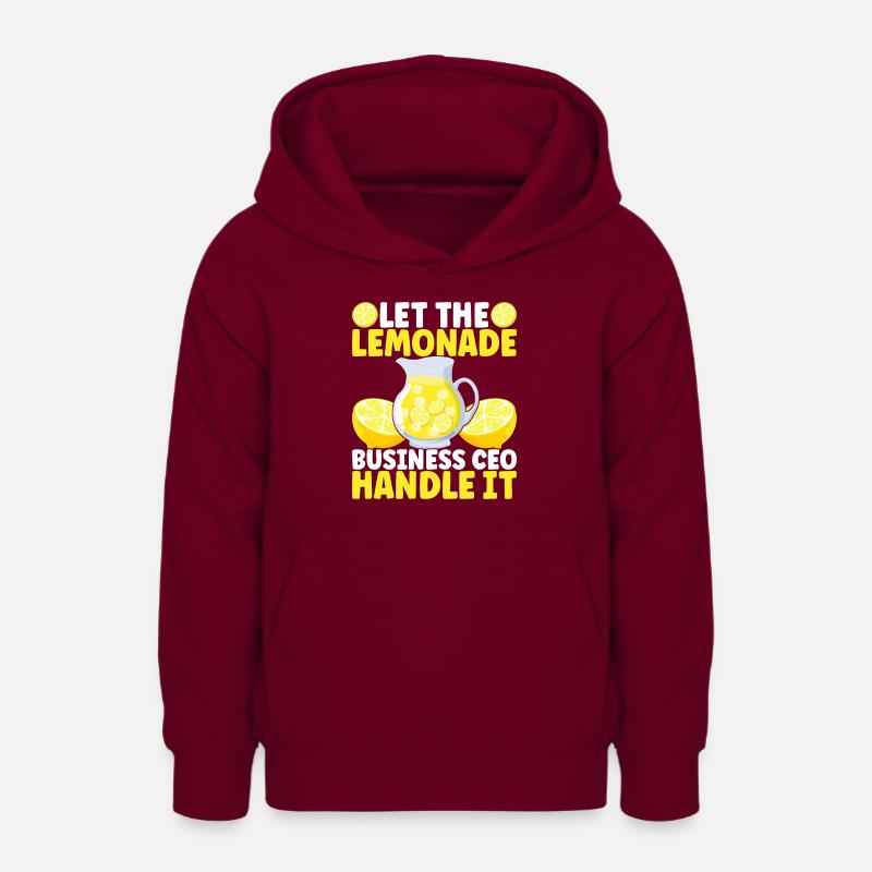 Stand de limonade Lemonade - Sweat à capuche Ado - bordeaux