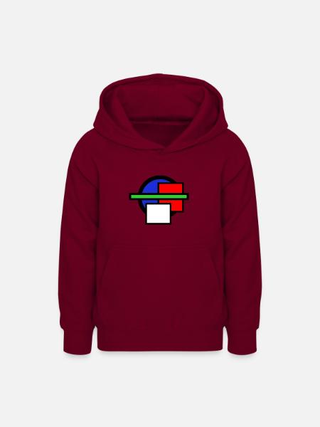 Moderne Kunst - Teenager Hoodie - Bordeaux