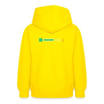 Energy - Teenager Hoodie - Gelb - Hinten - AI Model Teenager Male dark (155cm)