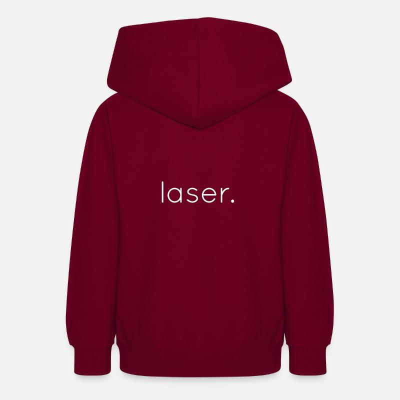 laser - Sweat à capuche Ado - bordeaux