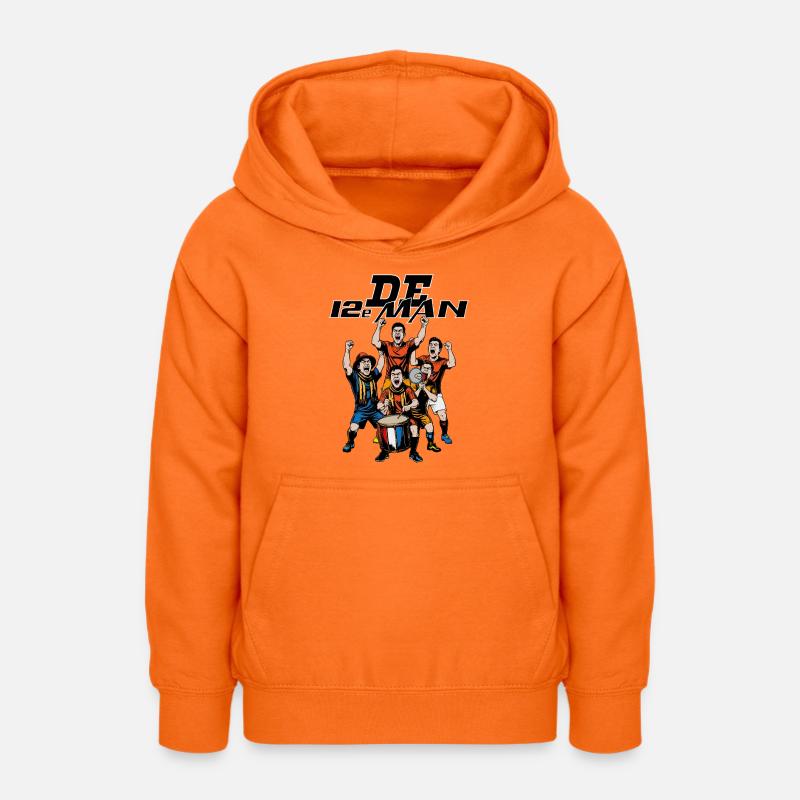 Le 12e homme - Sweat à capuche Ado - orange