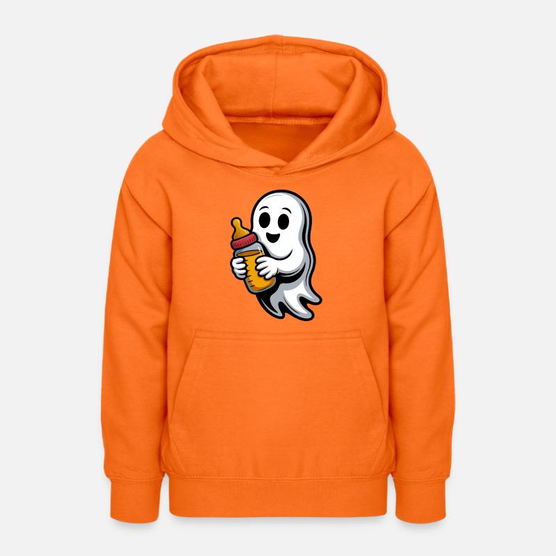 Fantôme câlin avec biberon - Sweat à capuche Ado - orange