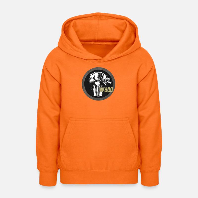 W800 - Sweat à capuche Ado - orange