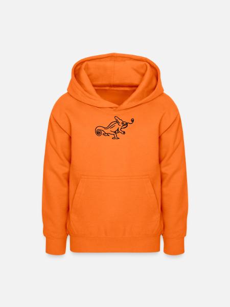 Caméléon - Sweat à capuche Ado - orange