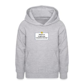 Je me parle à moi même - Sweat à capuche Ado - orange - Devant - AI Model Teenager Male dark (155cm)