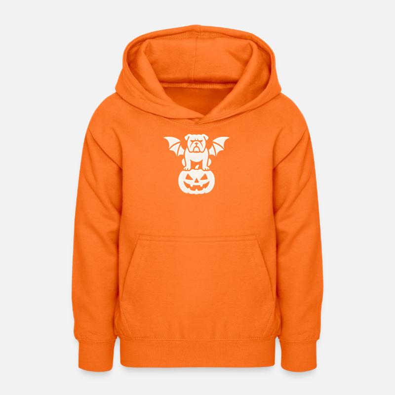 Bouledogue chauvesouris citrouille - Sweat à capuche Ado - orange