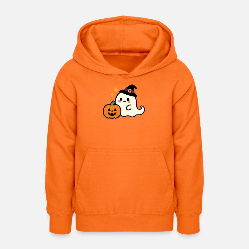 Mignon mais effrayant - Halloween Kawaii Ghost - Sweat à capuche Ado - orange