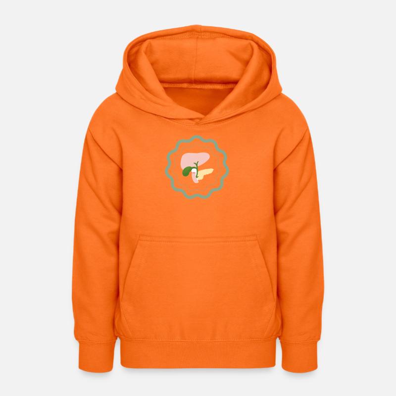Modèle anatomique - Sweat à capuche Ado - orange
