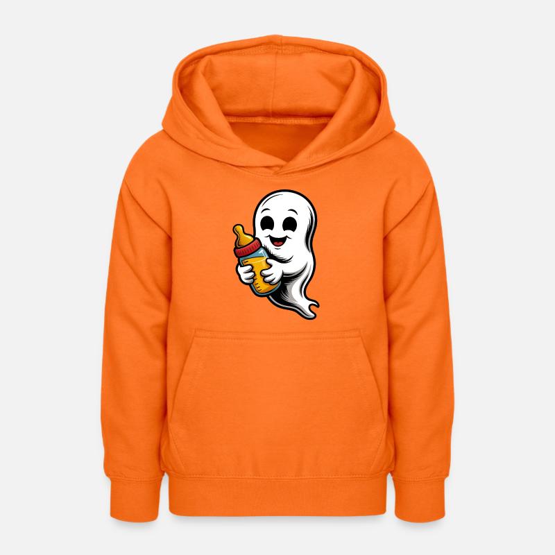 Fantôme mignon avec biberon - Sweat à capuche Ado - orange