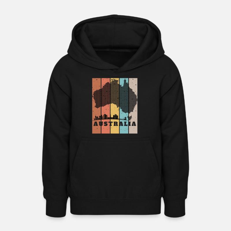 Couleur de Sydney - Sweat à capuche Ado - noir