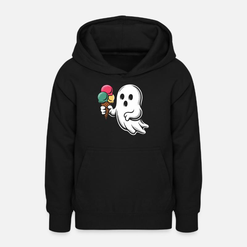 Fantôme avec glace - Sweat à capuche Ado - noir