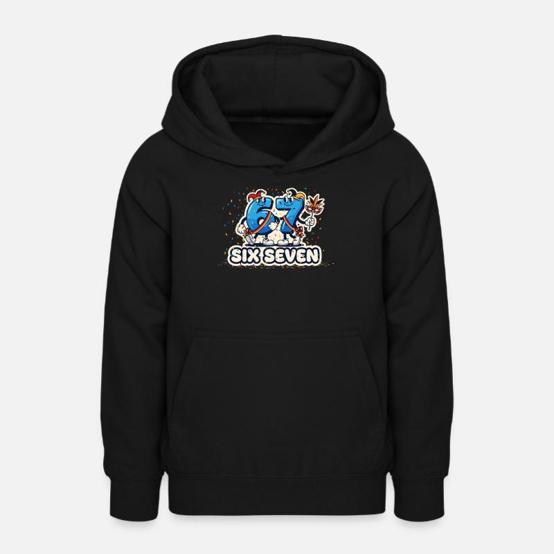 67 Six Seven Meme Costume Carnaval Carnaval 6 7 - Sweat à capuche Ado - noir
