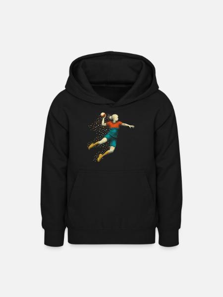 handball mädchen - Teenager Hoodie - Schwarz