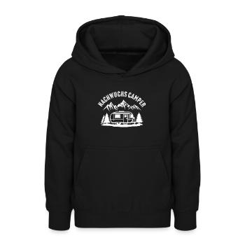 Nachwuchs Camper - Teenager Hoodie - Schwarz - Vorne - AI Model Teenager Male light (155cm)