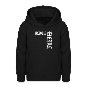 Black Metal - Teenager Hoodie - Schwarz - Vorne - AI Model Teenager Male light (155cm)