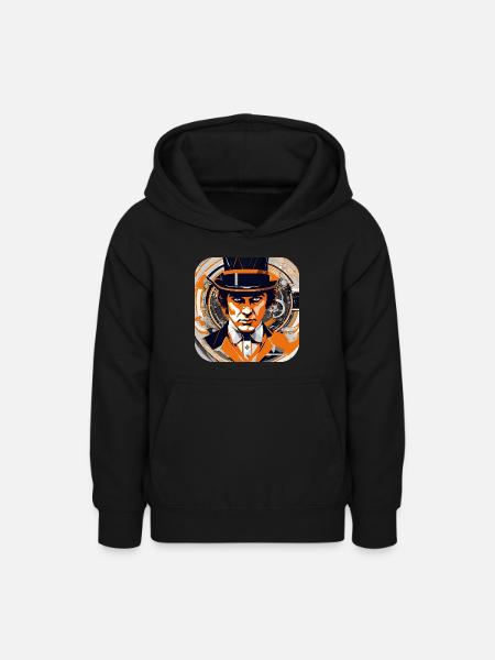 Cooles Steampunk Design - Teenager Hoodie - Schwarz