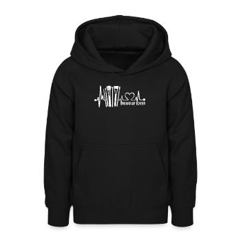 Make Up Lover Herzschlag - Teenager Hoodie - Schwarz - Vorne - AI Model Teenager Male light (155cm)