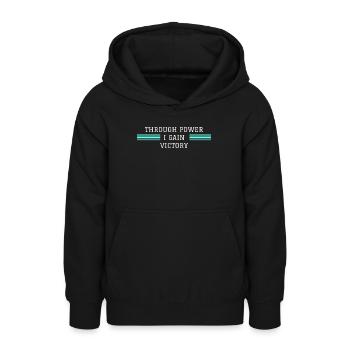 Victory - Teenager Hoodie - Schwarz - Vorne - AI Model Teenager Male light (155cm)