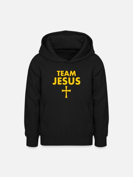 Team jesus - Teenager Hoodie - Schwarz